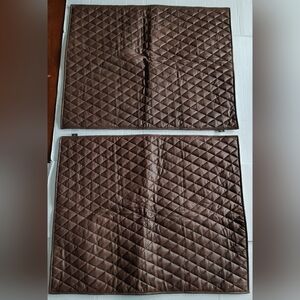 Azrah Traders Genuine Leather Pillow Cover Large Brown Diamond Pattern Cover